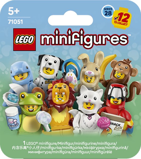 LEGO Minifiguren Serie 28: Dierenkostuums 1 van 12 Figuren - 71051