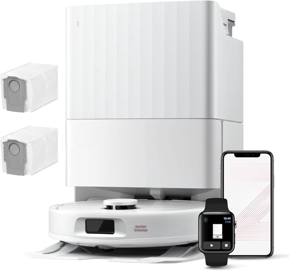 RVV® Dweilrobot - Dweil robot - Wit - ‎49cm x 35cm x 52cm