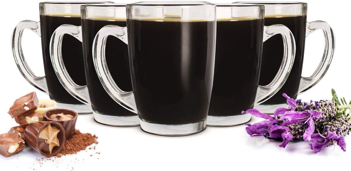Espressoglazen 90ml Set van 6 - Espresso Glazen voor Koffie & Cappuccino