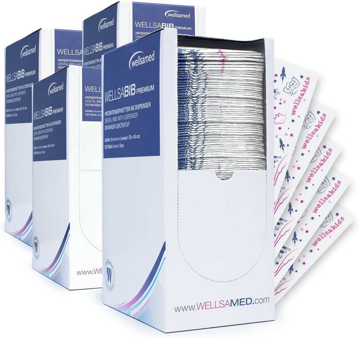 500 stuks 3-laags patiëntenservetten 33x45 cm in dispenser