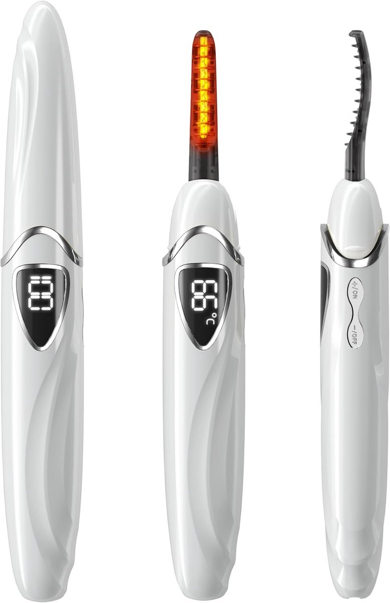 Verwarmde Wimperkrulspeld - Elektrisch met Instelbare Temperatuur en LED-Display