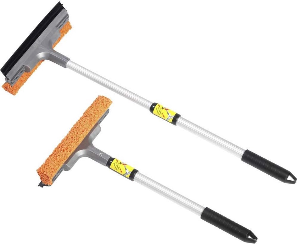 Telescopische Ruitenreiniger 40-60 cm Aluminium met Spons en Rubberen Lip