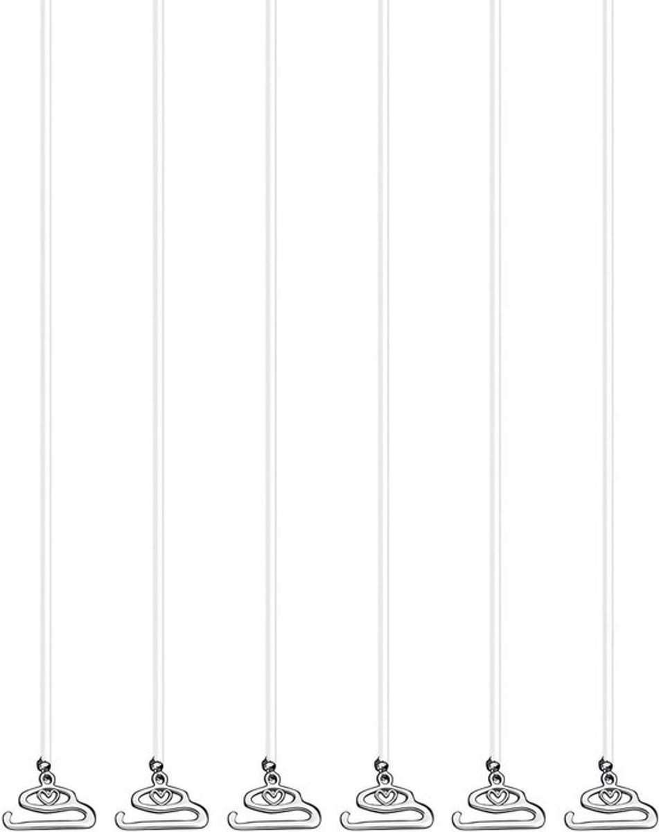 Invisible Verstelbare Transparante BH Bandjes - Antislip Zacht - Pack van 6 - 0 cm Breed