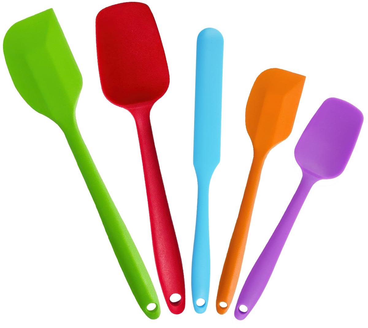 Unyqoos® Set van 5 Flexibele Siliconen Schrapers voor Koken en Bakken