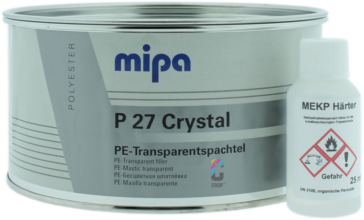 MIPA P27 Crystal Carbon 2K Plamuur + Verharder