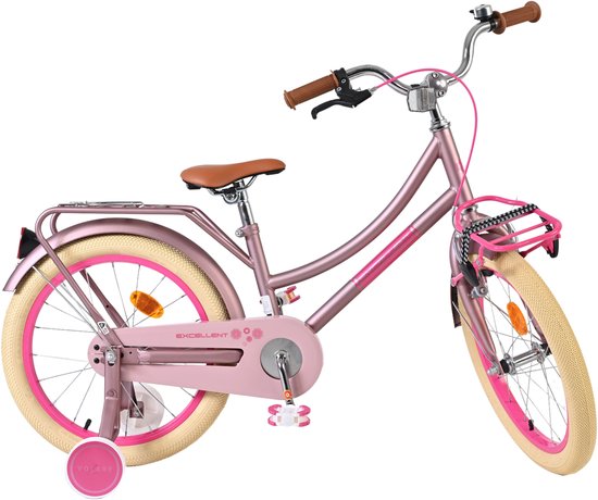 Volare Excellent Kinderfiets - Meisjes - 18 inch - Wit - 95% afgemonteerd van Volare — afbeelding 3