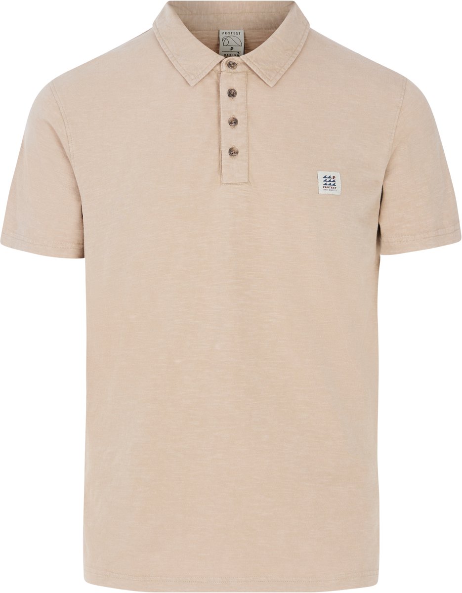 Protest Prtnico – Polo Heren – Korte mouwen Beige
