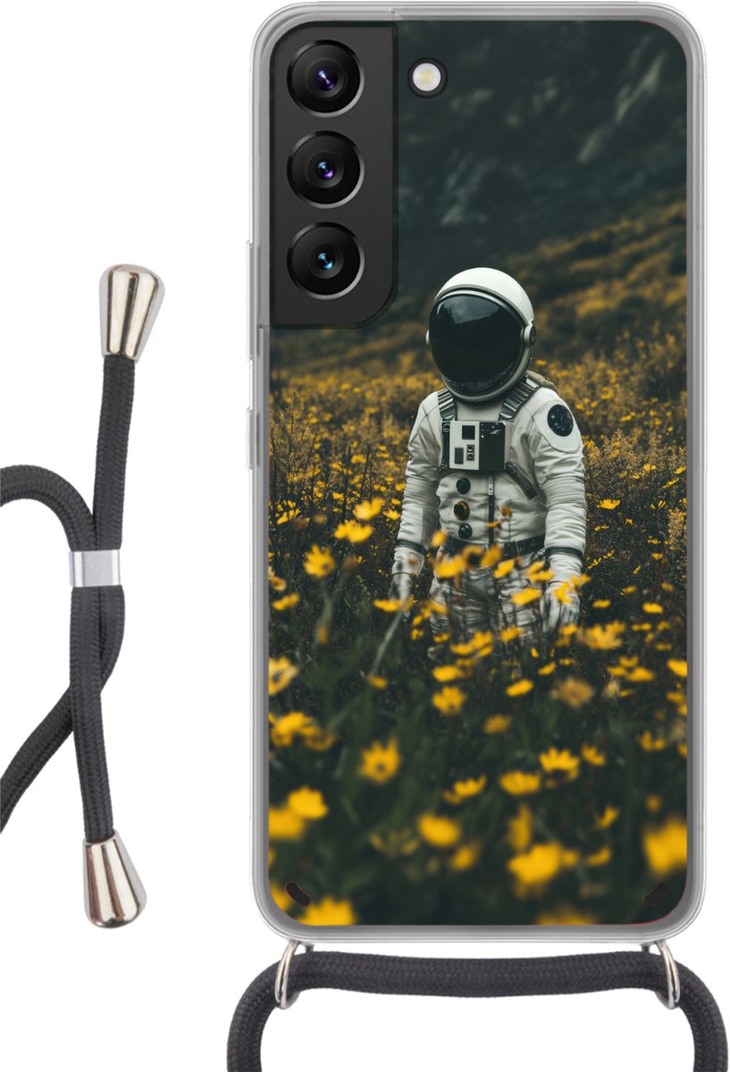 Astronaut - Bloemen - Veld - Geel