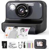 Digitale Kindercamera met Printfunctie - Instant Camera met 3 Rollen Printpapier en 32 GB TF-Kaart, 1080P, Gekleurde Pennen - Kerstcadeau voor 3-14 Jaar Digitale Kindercamera met Printfunctie - Instant Camera met 3 Rollen Printpapier en 32 GB TF-Kaart, 1080P, Gekleurde Pennen - Kerstcadeau voor 3-14 Jaar