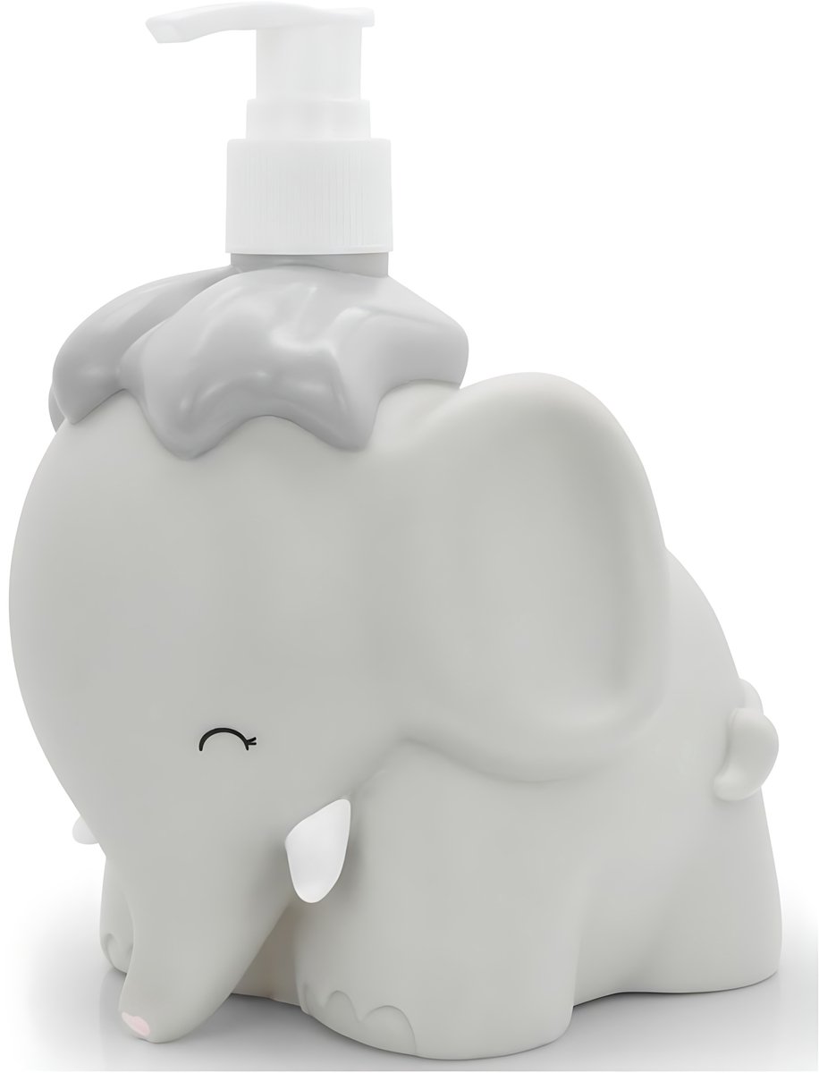 Dhink Zeepdispenser Olifant Grijs voor Kinderen - Leuk en Praktisch