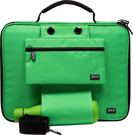 SACOCHE POUR ORDINATEUR PORTABLE - VERT - 13.3 pouces avec scratch Révolutionnaire "Fix and Go"
