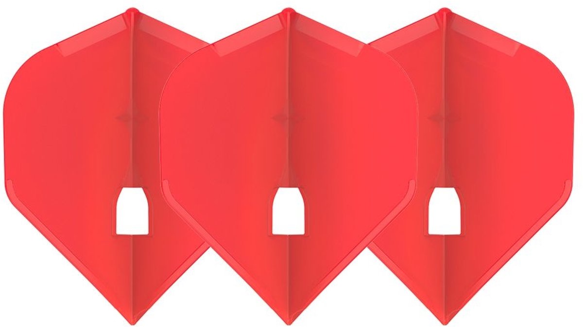 L-Style Champagne Flight L1 Standard Solid Red - Dart Flights