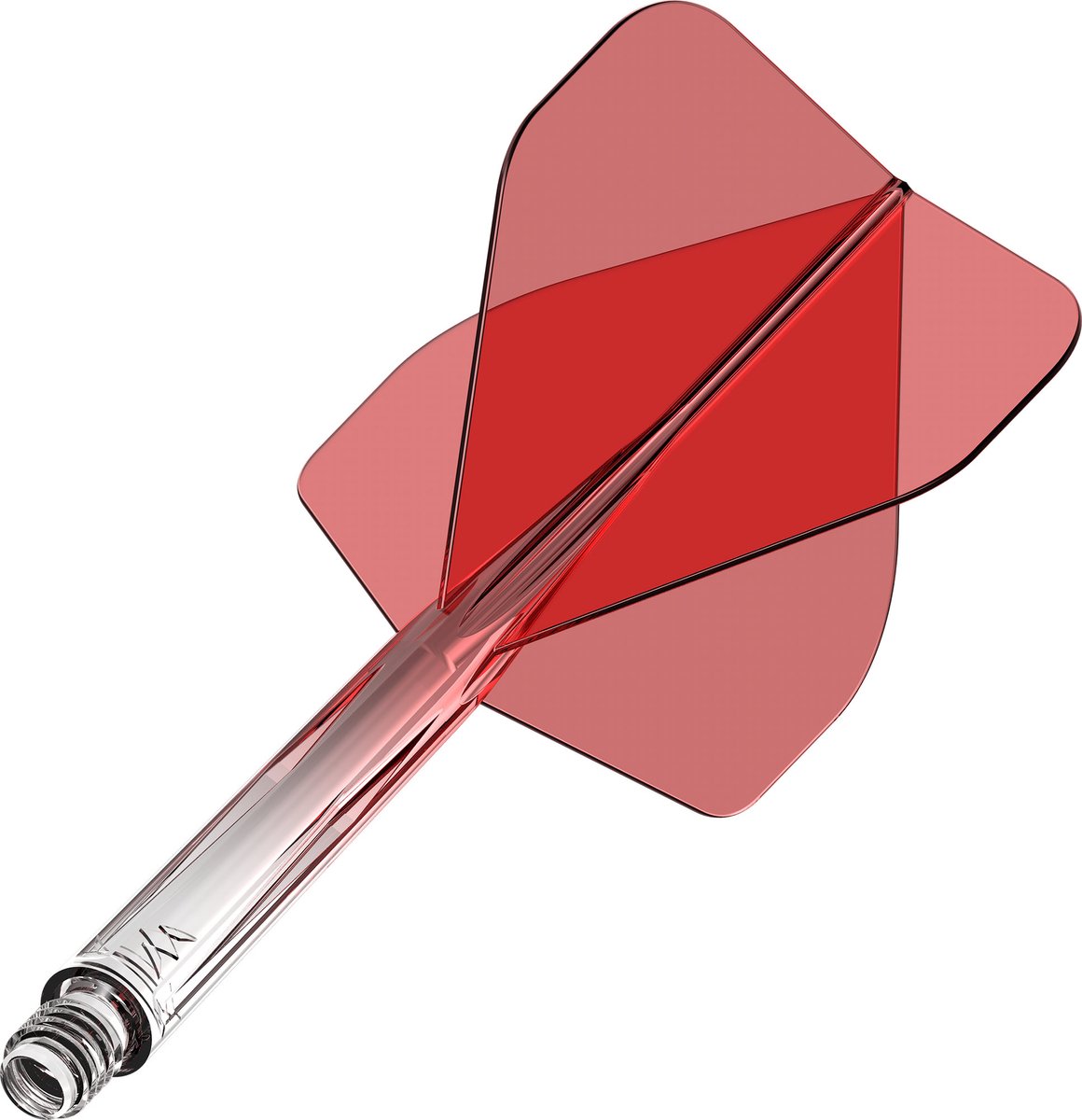 Mission Force 90 Gradient Transparent Red NO2 - Dart Flights