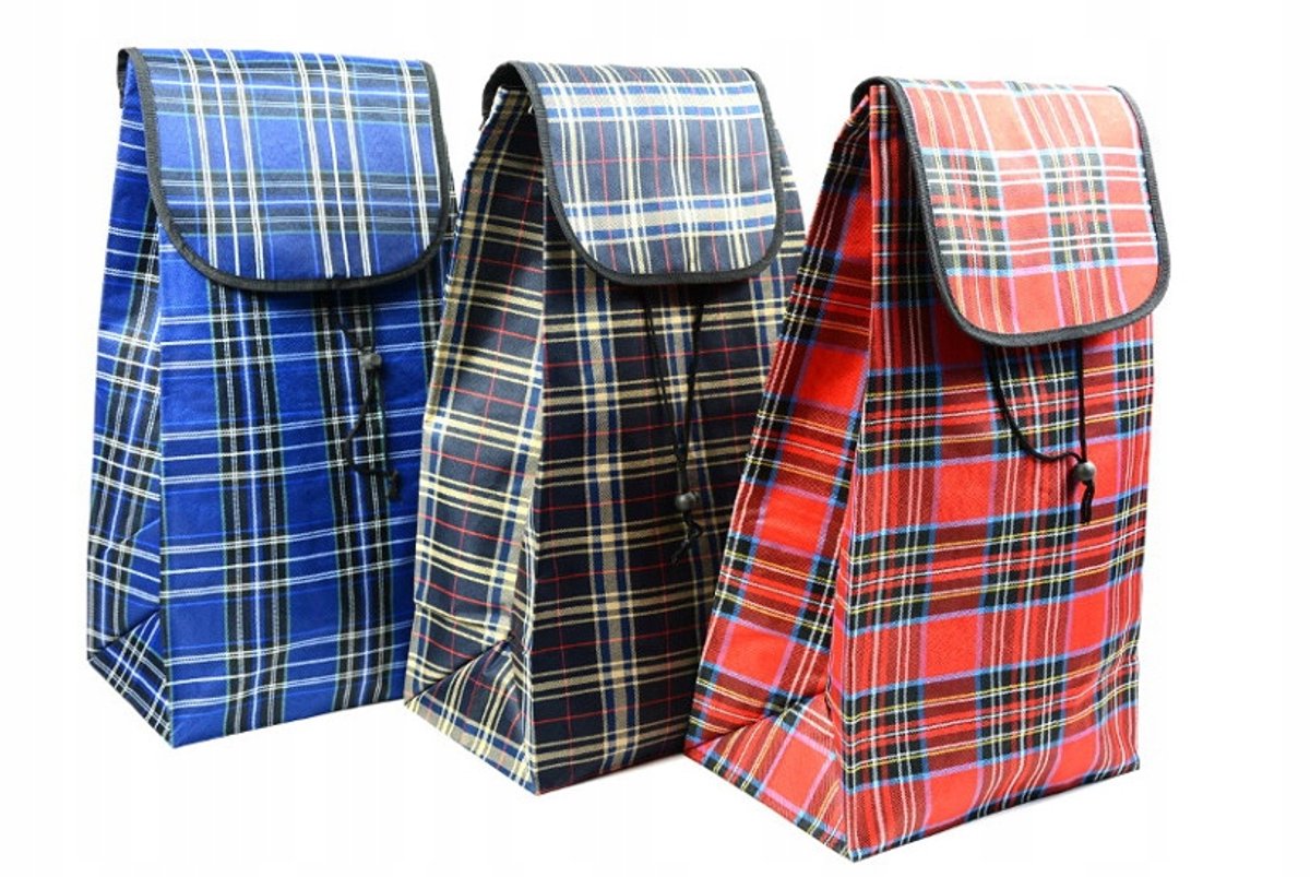 Multicolor Boodschappentas voor Winkelwagen - 25L