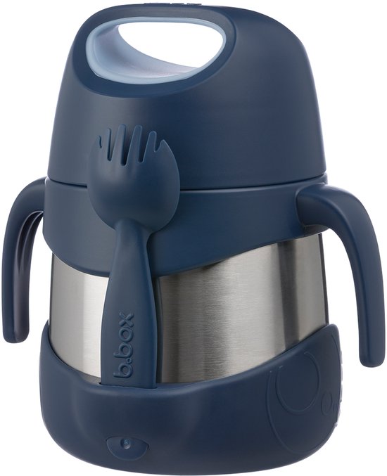 b.box conteneur alimentaire isolé | Conteneur facile à ouvrir pour les tout-petits | Acier inoxydable double paroi, maintient les aliments jusqu'à 10 heures au froid et jusqu'à 9 heures au chaud | 335 ml/11 oz
