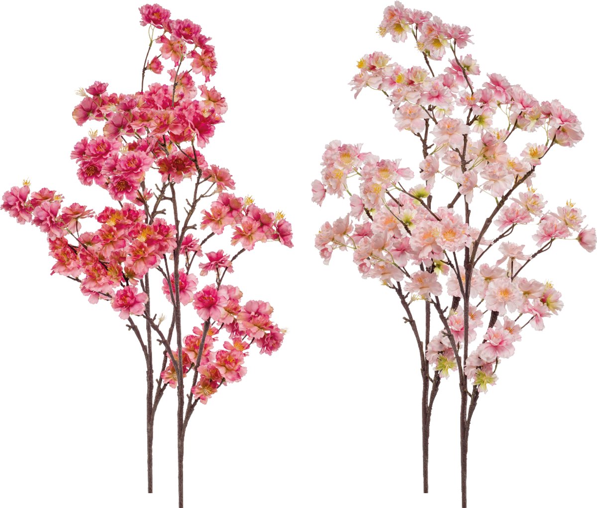 Emerald - Kunstbloem Kersenbloesem Roze 120cm - Set van 4 - Kunstplant voor binnen