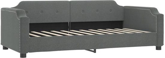 vidaXL-Canapé-lit-90x200-cm-tissu-gris foncé