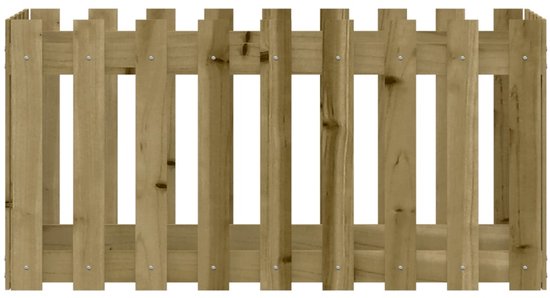 vidaXL-Plantenbak-verhoogd-hekontwerp-100x50x50-cm-geïmpregneerd-hout