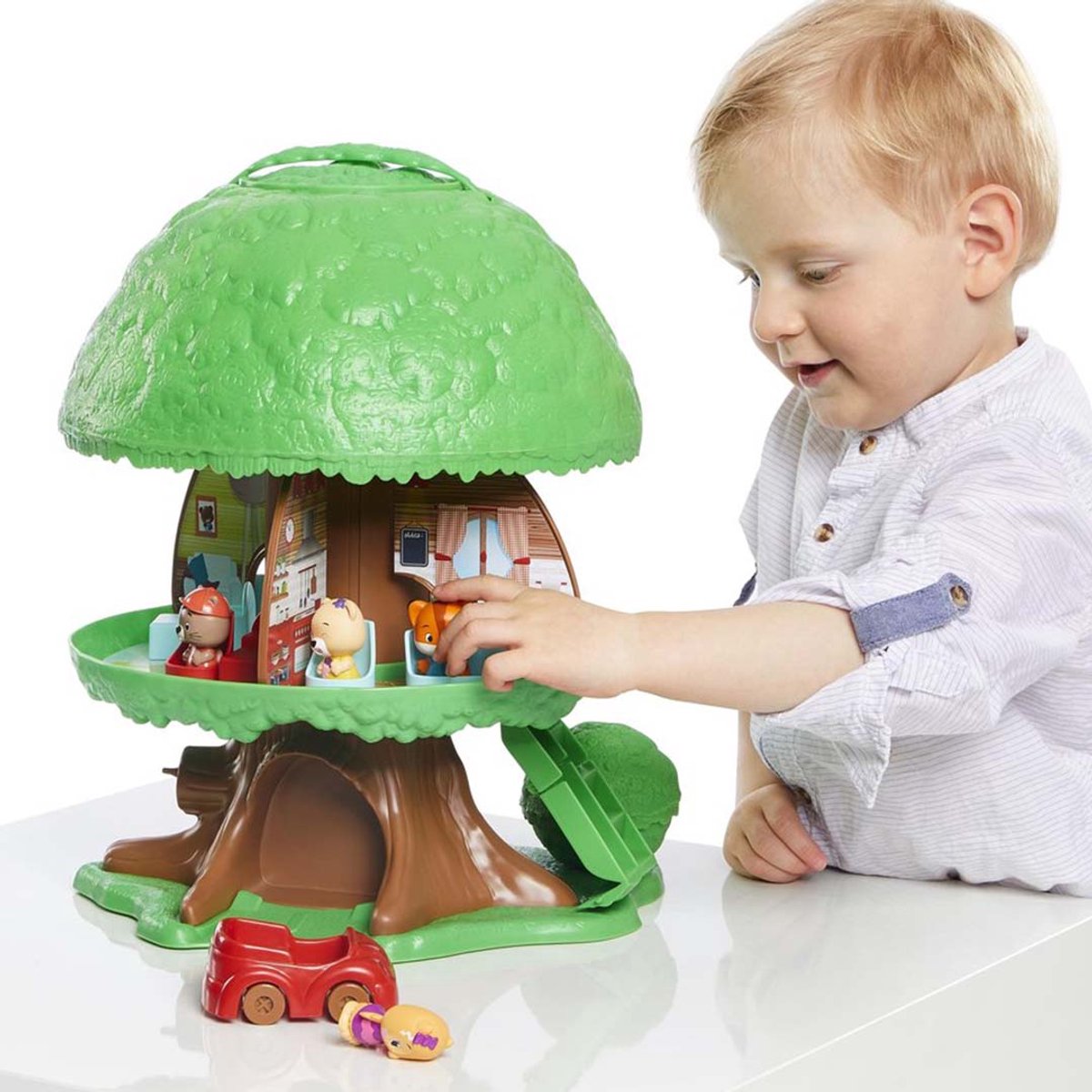 Klorofil Magische Speelboom – Interactief kinderspeelgoed – Dieren Speelgoed - Speelgoed vanaf 18 maanden – Inclusief 2 dieren: Eliot de Vos & Ruby de Beer – 15-Delig — afbeelding 20