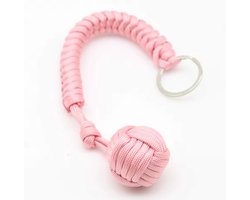 Apenvuist - Monkey Fist - Zelfverdediging - Sleutelhanger - Paracord - Zwart