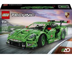 LEGO® Technic Porsche 911 GT3 R REXY AO Racing Auto - Speelgoed - Bouwset voor Kinderen Vanaf 11 Jaar - Dinosaurusauto om Neer te Zetten - Verjaardagscadeau voor Autofans - 42224