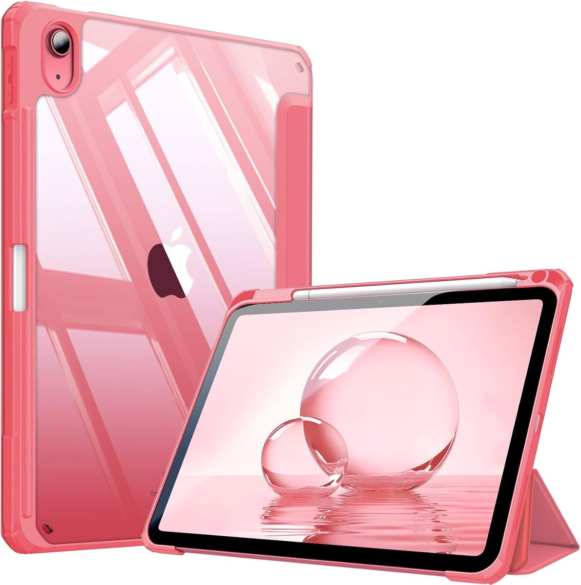 Zandarix Geschikt voor Apple iPad A16 (2025) - Book Case - Automatische Slaap/Waak Functie - Ingebouwde Potloodhouder - Tablethoes - Roze