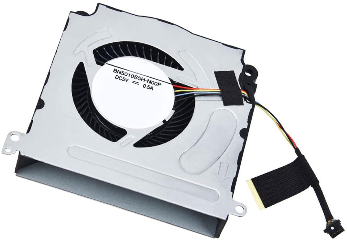 Stille vervangende CPU-koelventilator voor Steam Deck 2021 2022 64GB 256GB 512GB NVMe met aluminiumlegering en 4-draads 4-pins voedingsconnector.