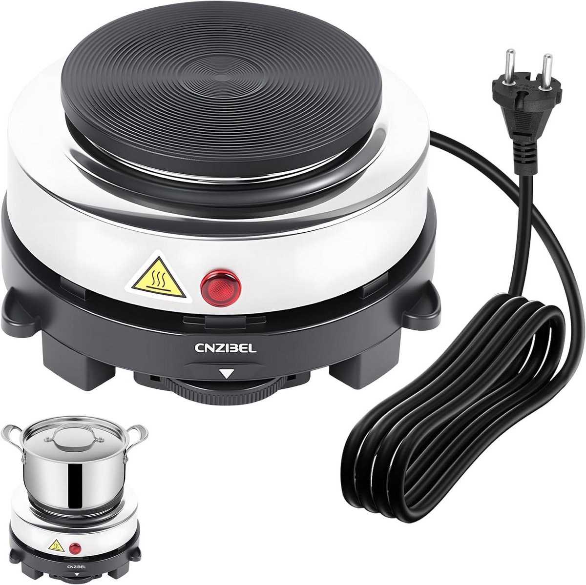 Compacte Elektrische Kookplaat Verstelbare Temperatuur voor Binnen en Buiten