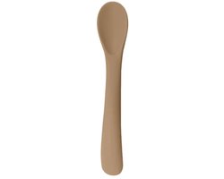 Siliconen Baby Lepeltjes - Babylepels - 4-delige Set (Roze, Roestbruin, Bruin) - Zachte Oefenlepels - Babylepeltje - Vanaf 6 Maanden - BPA-vrij & Veilig - 13 cm - Ergonomische S-Vorm van Merkloos — afbeelding 5