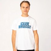T-shirt Club Brugge homme - taille XL - Wit - T-shirt Bruges adulte - T-shirt officiel Club Brugge