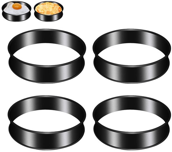 Haofy 6 Stuks Roestvrijstalen Crumpetringen met Dubbele Rolrand Zorgen voor Gelijkmatig Koken, Gemakkelijk Loslaten voor Perfecte Muffins, Pannenkoeken, Eiertaartjes Bij Thuisbakliefhebbers, 4 Inch Haofy 6 Stuks Roestvrijstalen Crumpetringen met Dubbele Rolrand Zorgen voor Gelijkmatig Koken, Gemakkelijk Loslaten voor Perfecte Muffins, Pannenkoeken, Eiertaartjes Bij Thuisbakliefhebbers, 4 Inch