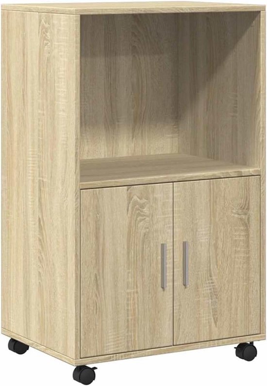 Mobiele Archiefkast met Wielen 55x40x91cm Kast Bureau Rolkast ...