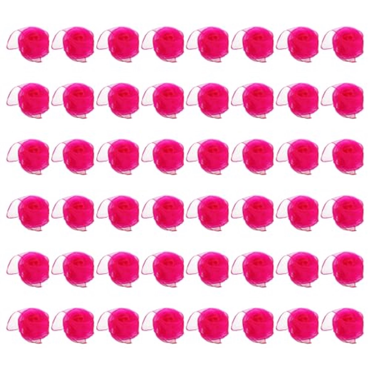 Danssjaals, 48 stuks vierkante jongleersjaals 61 bij 50 cm, muziekbeweging, sjaals voor optredens, rekwisieten, accessoires voor het spelen van magisch jongleren, fluorescerend roze