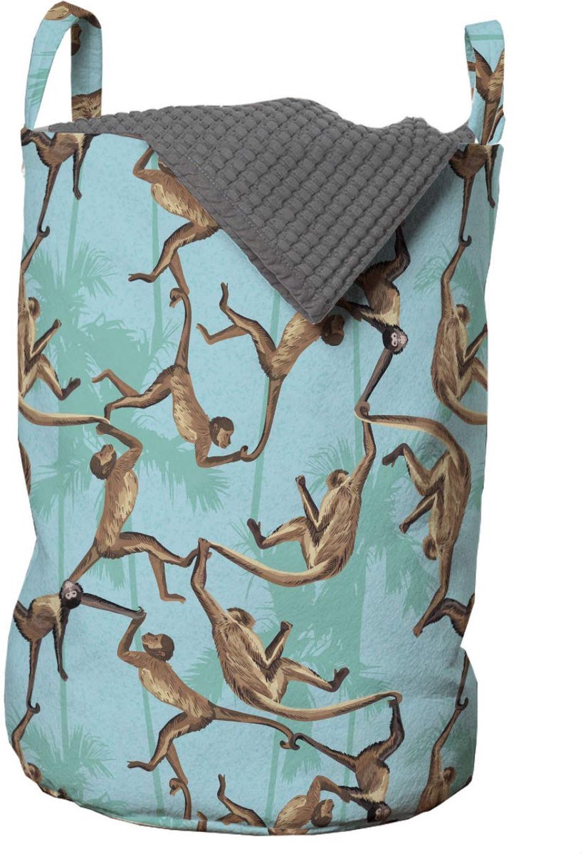 Stunq® Stijlvolle Waszak met Jungle Thema en Handige Trekkoordsluiting