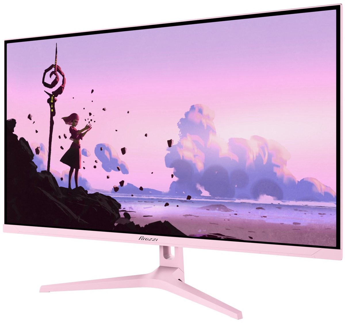 Arozzi Nova 32" Gaming Monitor 2560 x 1440 Quad HD Roze - afbeelding 3