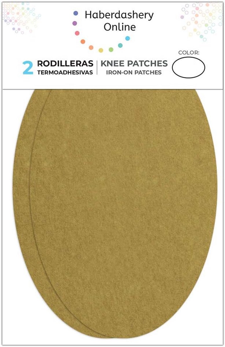 2 Suède Strijk-Op Knie- en Elleboogstukken Beige - Kleding Reparatie Patches