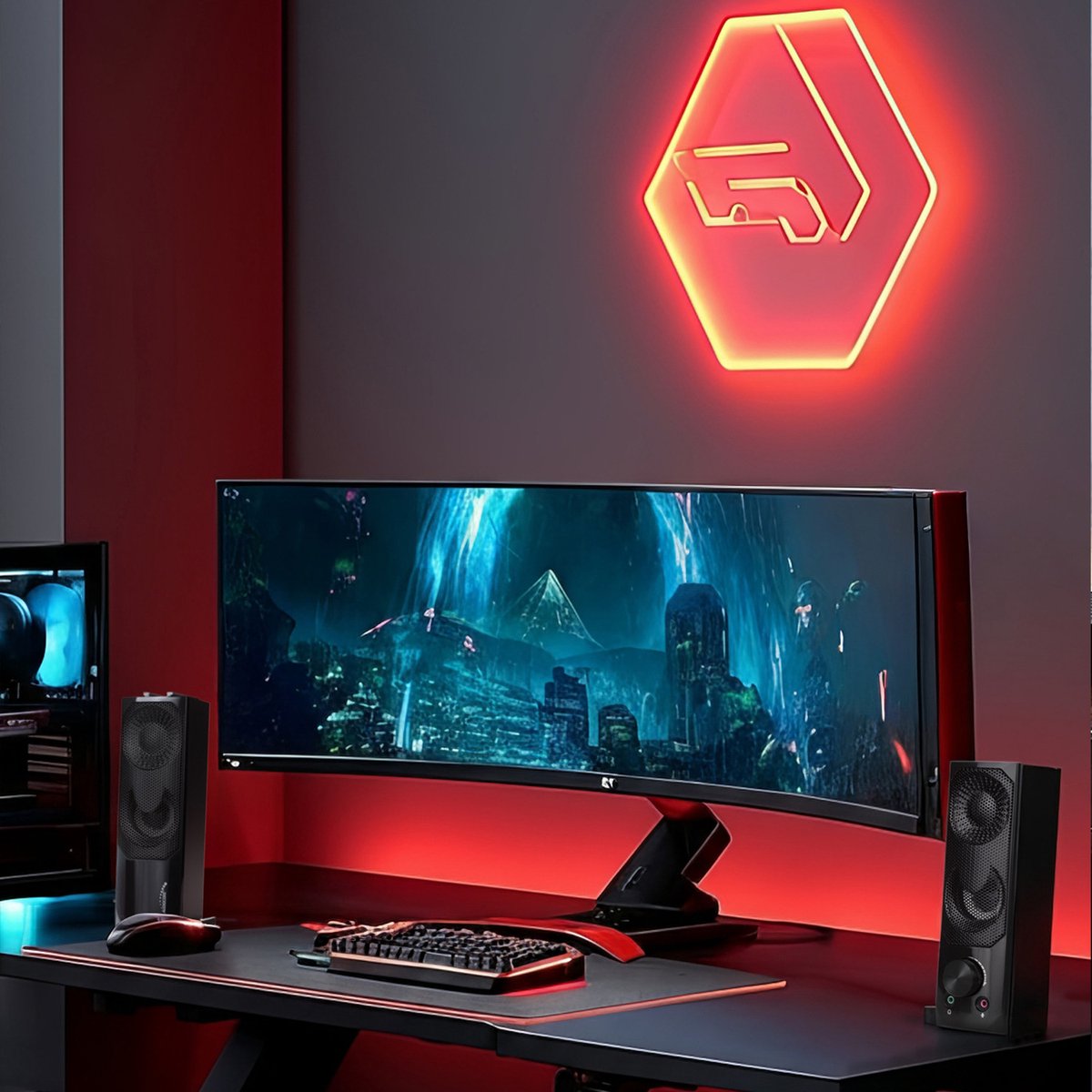 Audiocore 2 in 1 PC Luidspreker met Soundbar Functie - afbeelding 3