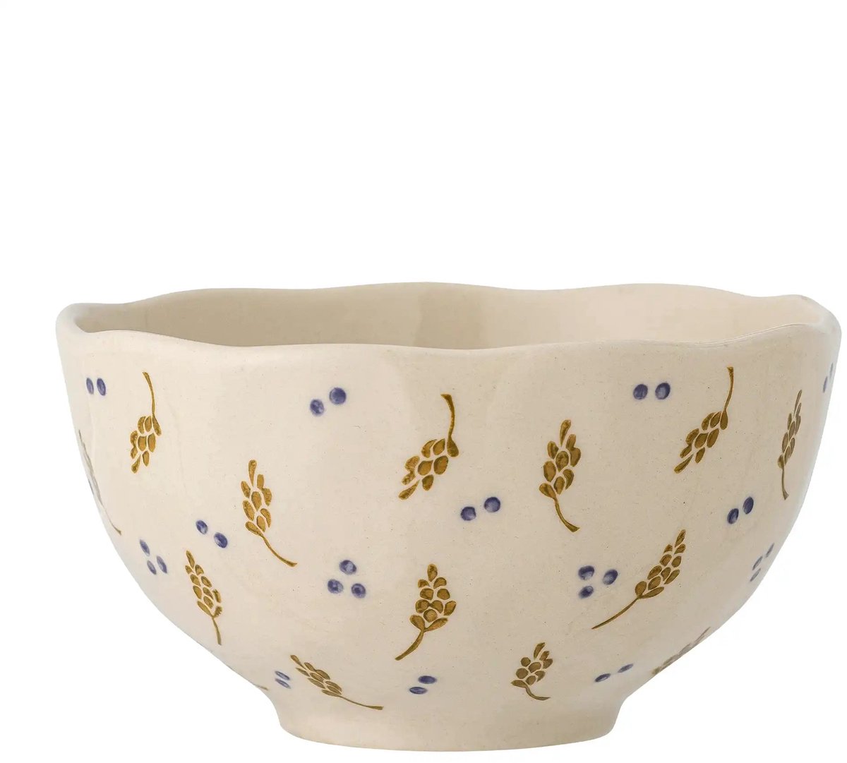 Schaal aardewerk wit Pippine 13cm