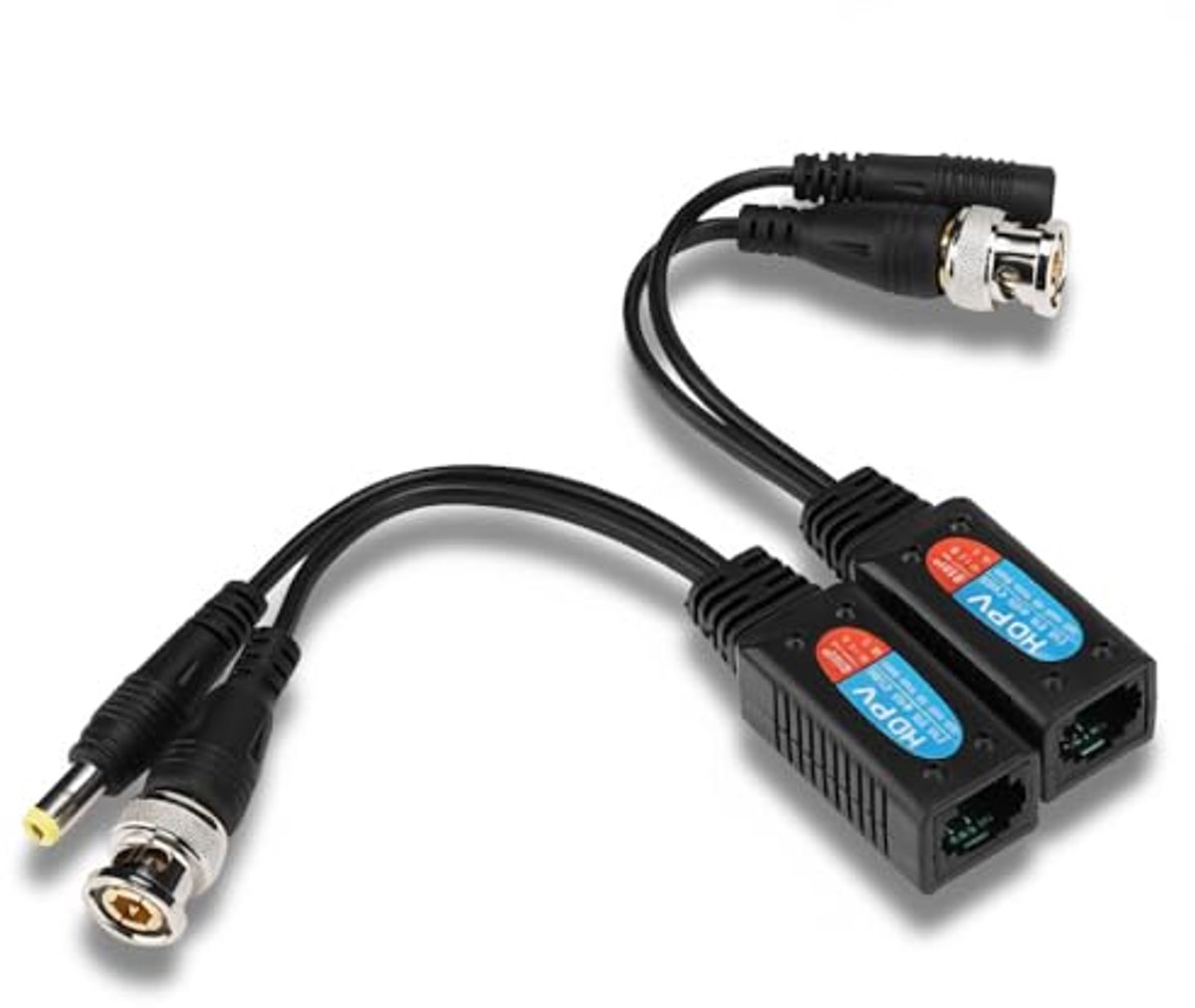 Coax Naar Ethernet -adapter, Balun Transceiver Coax Naar Ethernet -adapters Balun Video Power Pair zender