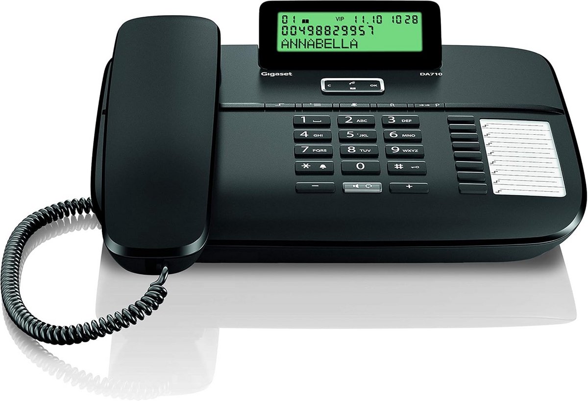 Professionele Vaste Telefoon Zwart - Analoge Tafeltelefoon