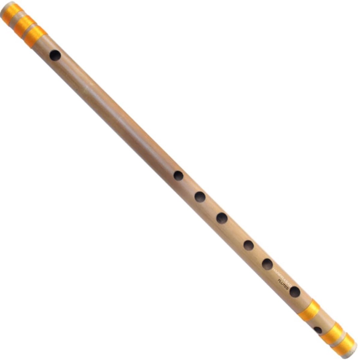 Bamboe Bansuri Fluit voor Beginners - C-Schaal, 19 inch (48 cm), Assam Bamboe, Rechtshandig