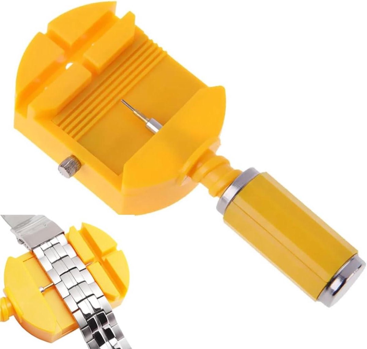 Ronte - Reparatieset voor horlogebandjes, armbandverwijderaar, gereedschap voor armbandinstelling, horlogeband vervanging, hamer.