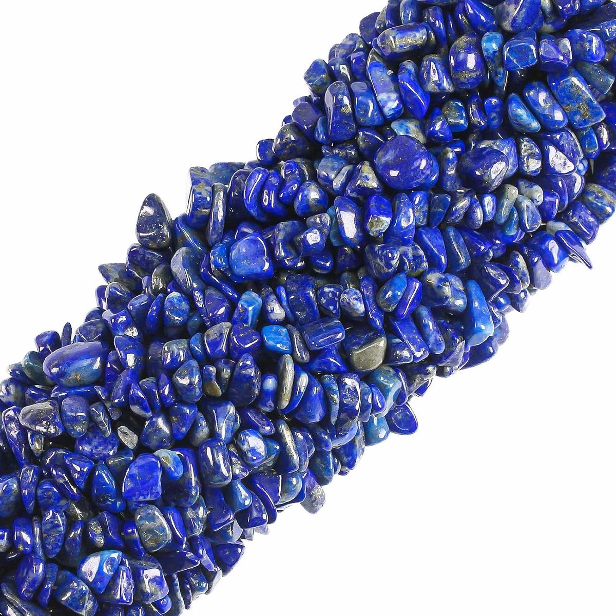 Ronte - Natuurlijke Lapis Lazuli Kralen Chips 260 stuks | Edelsteen Kralen DIY voor Sieraden | 5 mm - 8 mm | Armband Ketting Oorbellen | Labradoriet - 81 cm