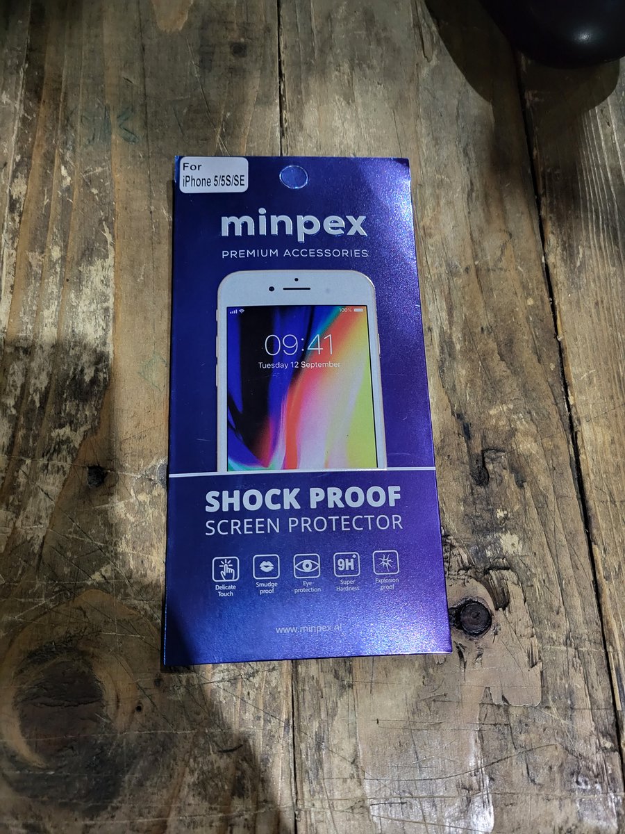Minpex Glazen Screenprotector - Geschikt voor iPhone 5/5s/SE