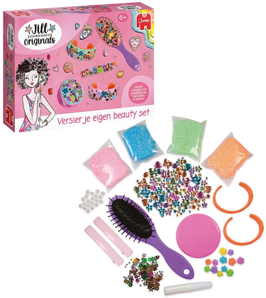 Jumbo - Jill Schirnhofer - Versier je eigen beauty set - Knutselset - Knutselpakket 6 jaar — afbeelding 4