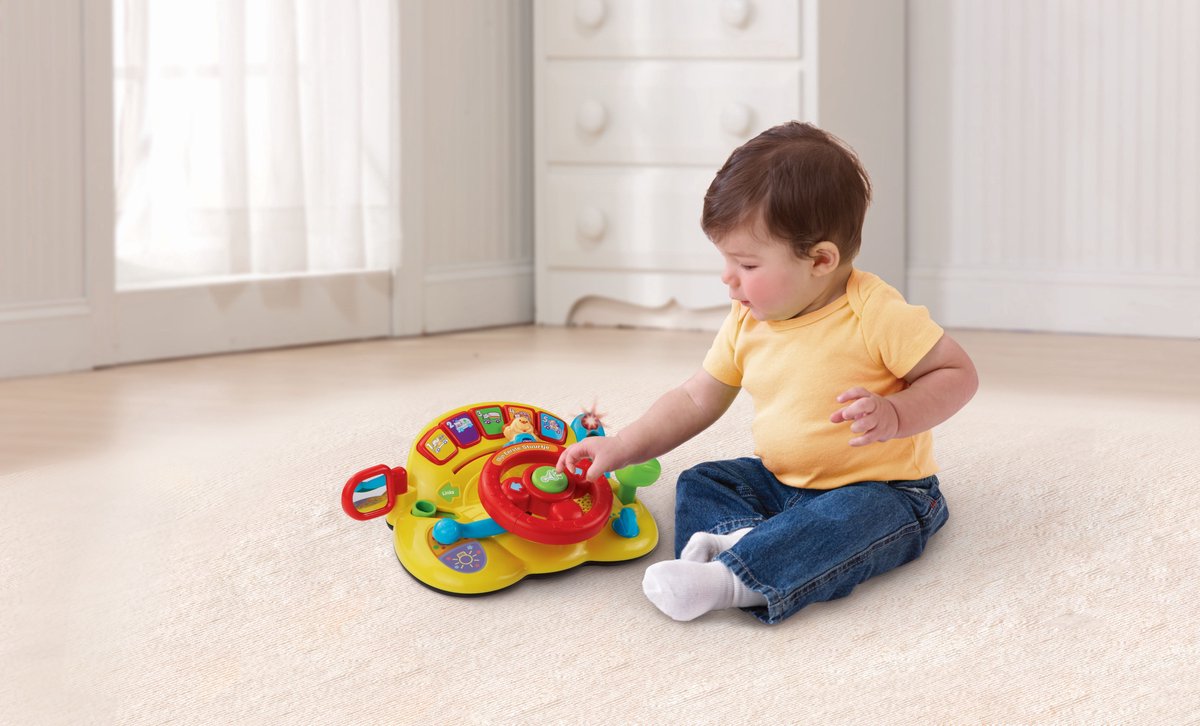 VTech Baby Mijn Eerste Stuurtje - Educatief Speelgoed - 3 Speelstanden - Geluiden, Liedjes & Melodietjes - Cadeau - 1 tot 3 Jaar — afbeelding 6