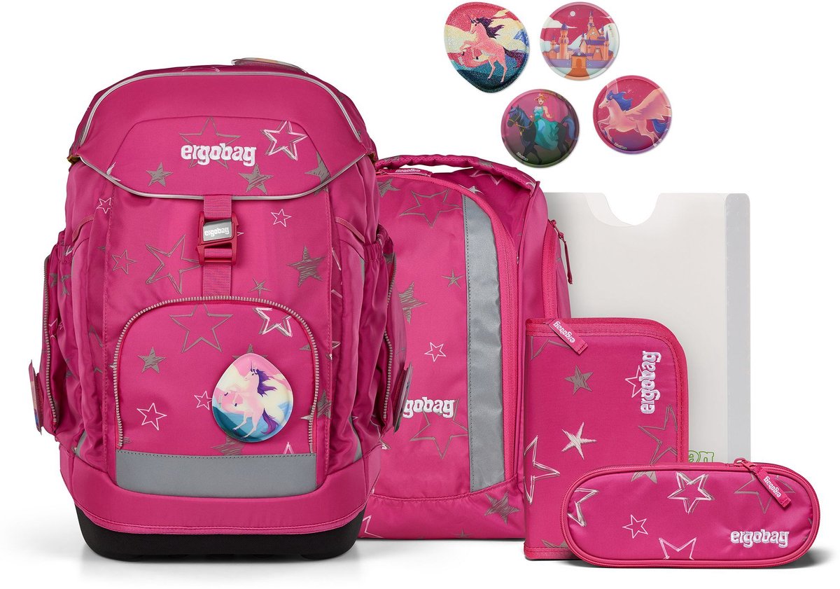 ergobag Schooltas Maxi-Set 6-delig SternzauBär Roze