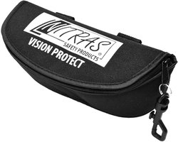 Nitras Vision Protect - Softcase Brillenhoes met Karabijnhaak - Zwart