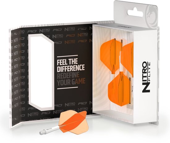 Red Dragon Nitro Flite White and Orange - Dart Flights van Red Dragon — afbeelding 5