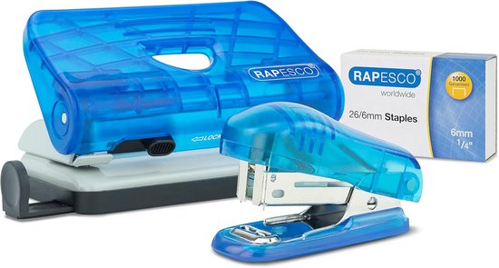 3-gaats stansmachine, 5 vellen capaciteit, robuuste papierperforator, handheld papierponsen met schaal voor B5, A5, A6, A7, A4